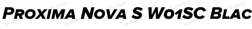 Proxima Nova S W01SC Black字体转换